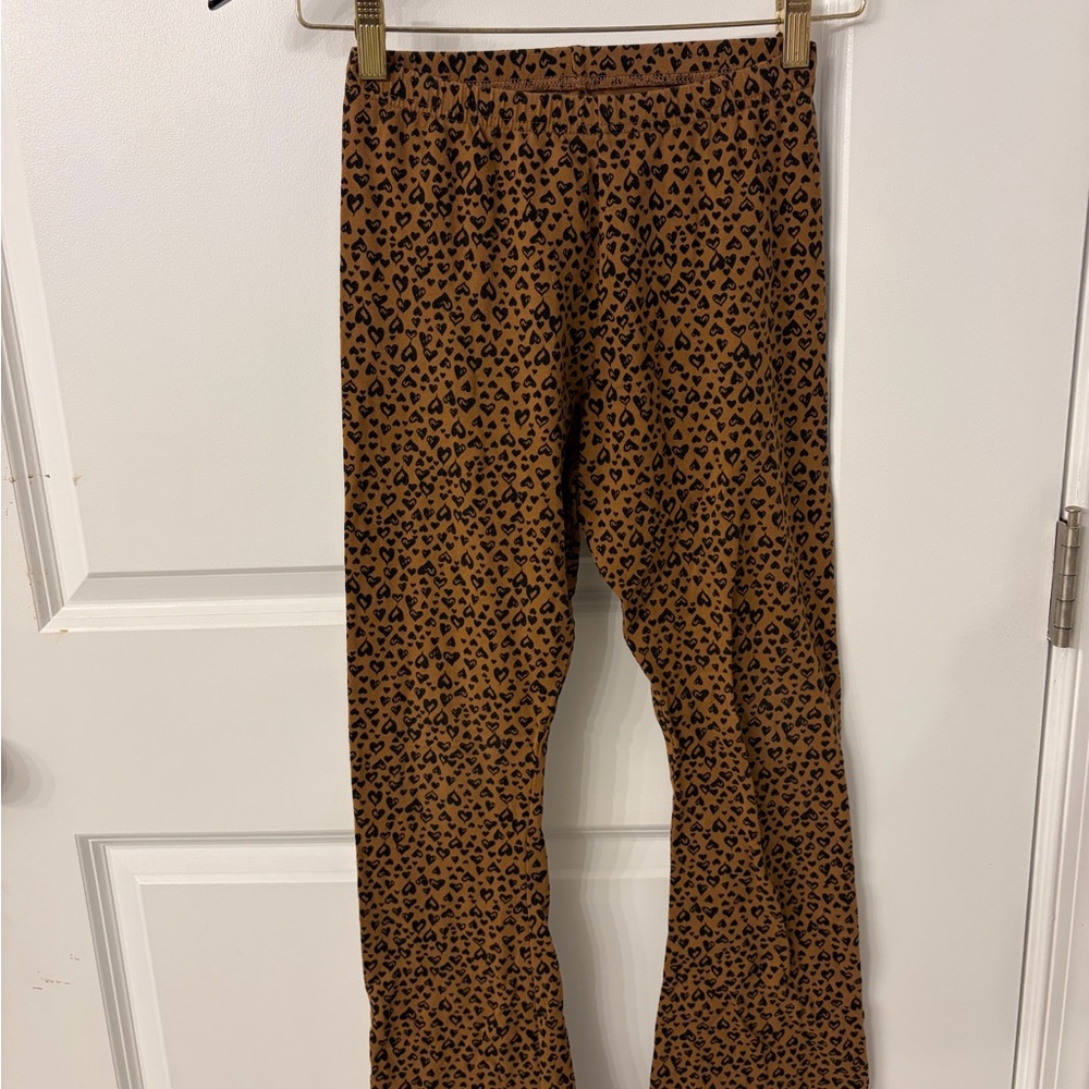 Old Navy Kids Brown Heart Pattern Leggings